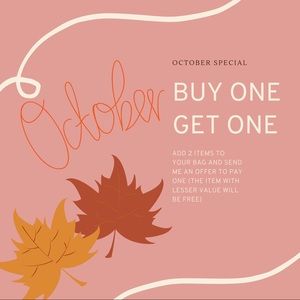 OCTOBER BOGO